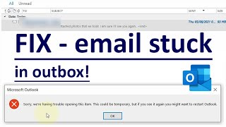 Email Stuck in Outbox? Troubleshooting Outlook Sending Issues