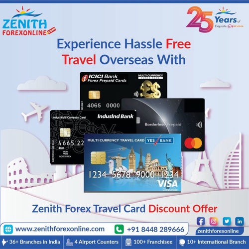 Get Forex Travel Card with Discount Offer by Zenith Forex