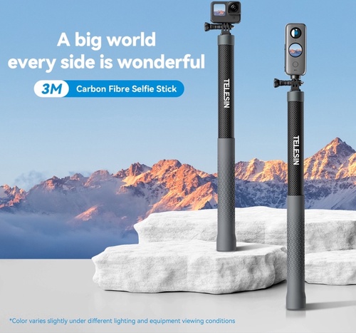 Elevate Your Selfie Game with the Telesin 3M Selfie Stick for Insta360