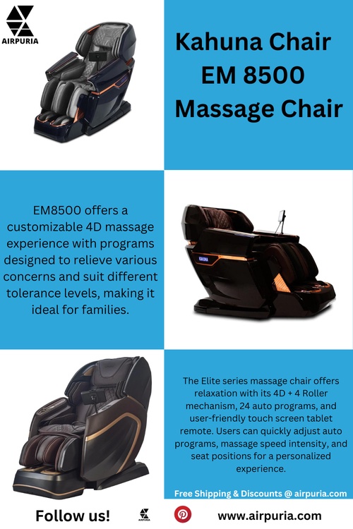 Relax and Recharge with the Kahuna EM8500 Massage Chair - Your Path to Bliss !
