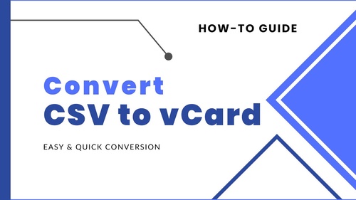 Why and How: Converting CSV to VCF on Windows Operating Systems