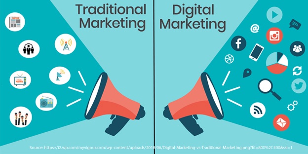 What makes digital marketing different from traditional marketing?