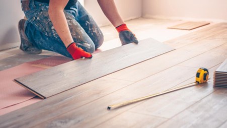 When installing a wood floor, what preparation should I make?
