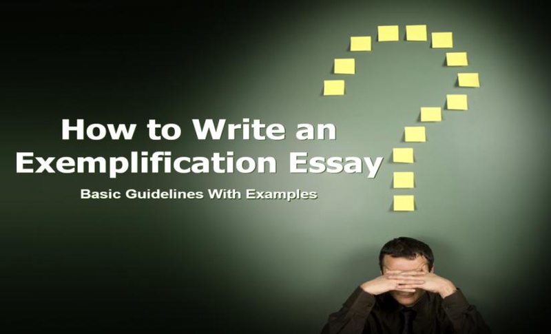 define exemplification essay