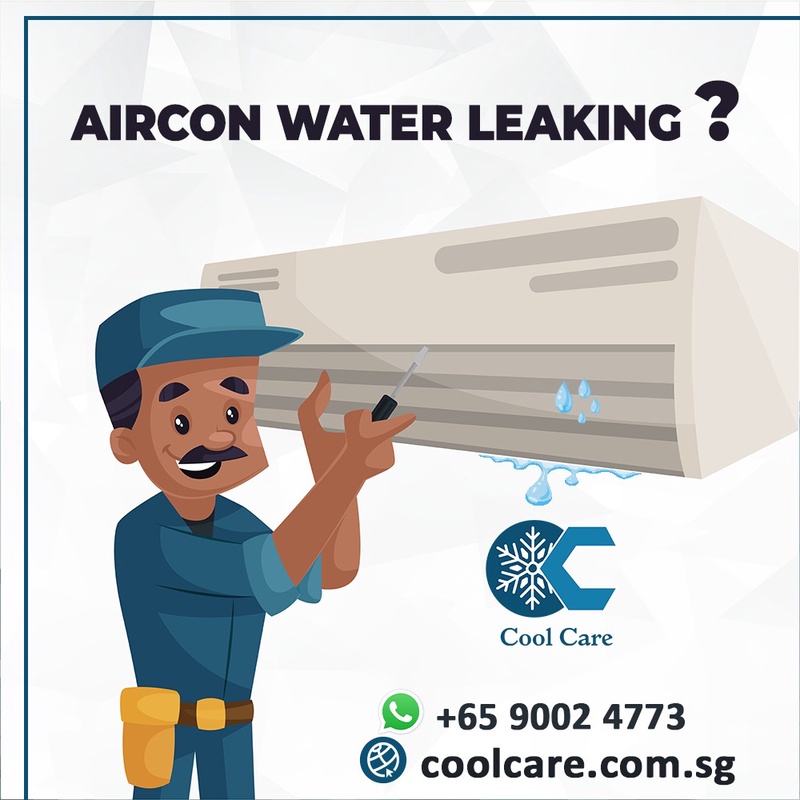 Why aircon water leaking ? How to fix it